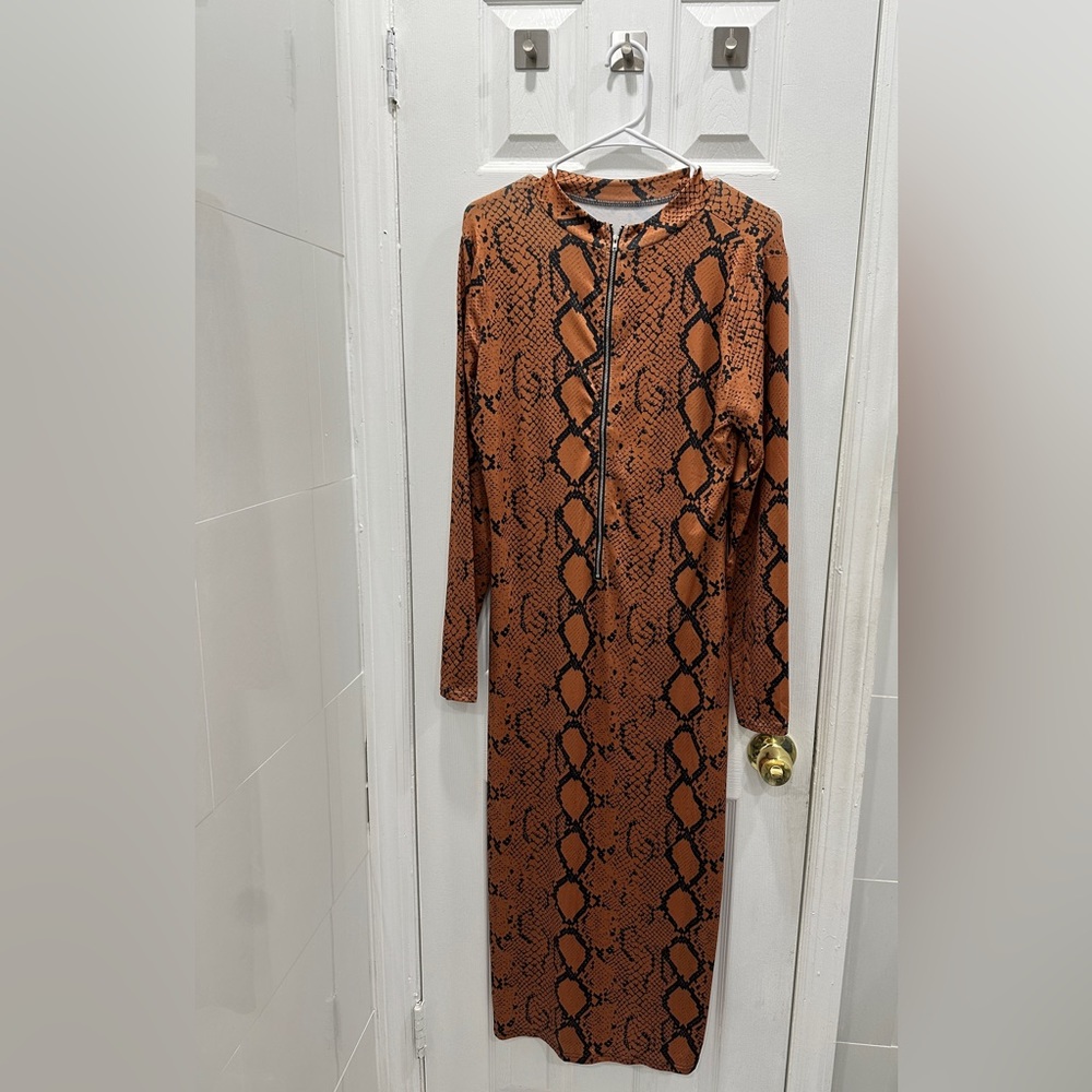 Snake skin dress